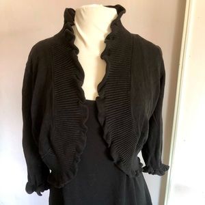 Women’s black bolero top